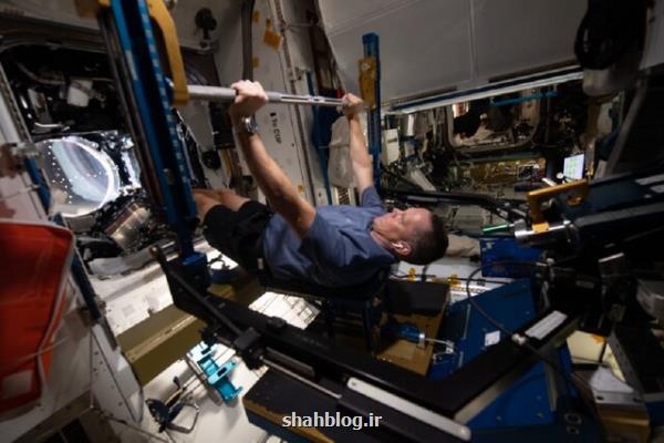 تصاویری از بدنسازی در ایستگاه فضایی بین المللی