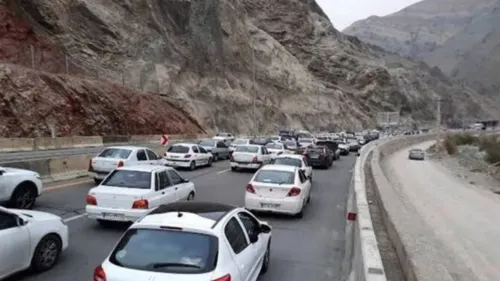 جاده چالوس یکطرفه شد