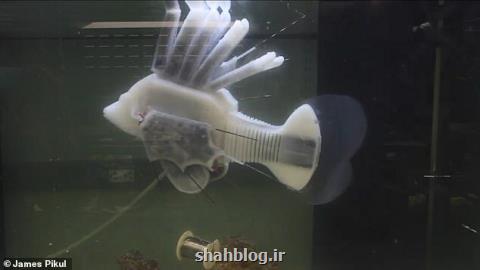 ماهی رباتیكی كه با خون مصنوعی حركت می كند