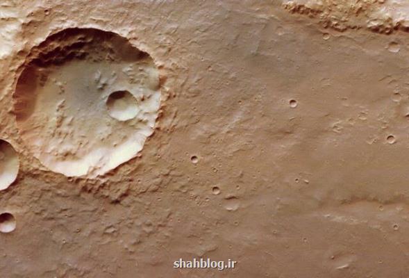 تصاویر جدیدی از دهانه های سطح مریخ