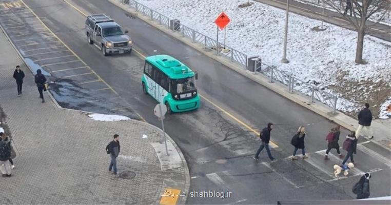 استاد ایرانی دانشگاه كانادایی برای عبور و مرور دانشجویان، اتوبوس خودران ساخت